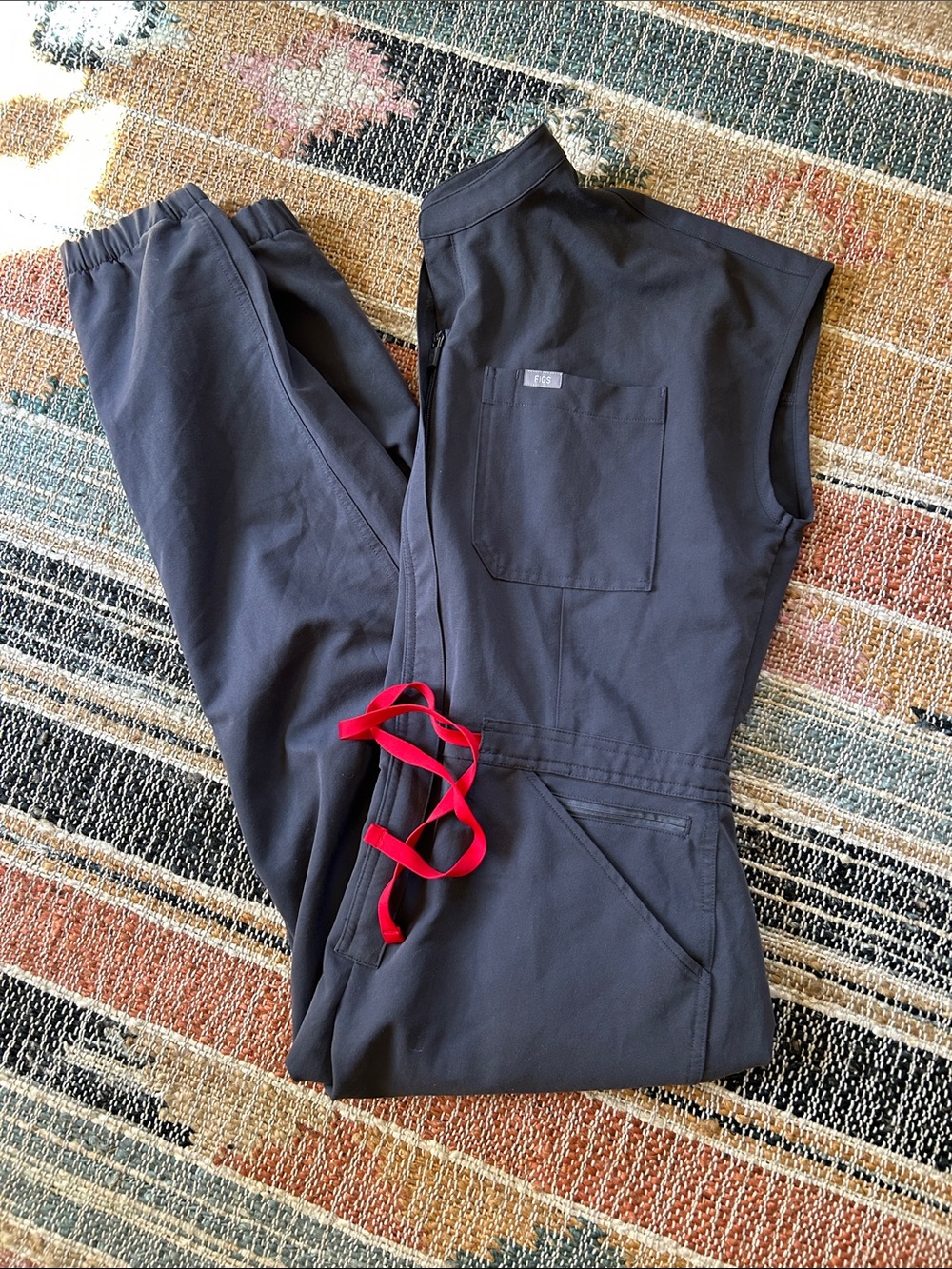 Figs Charcoal Jumpsuit NWOT